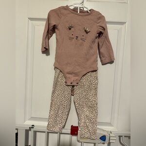 Carter's Pink and Cream Kids Matching Set